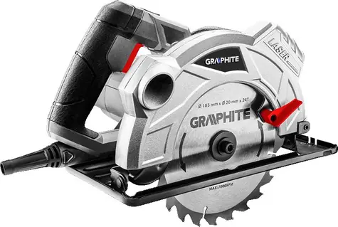 Graphite 58G492 / Kotoučová pila / 1500W / průměr kotouče 185 mm / 5800 ot.-min