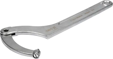 YATO YT-01679 / Hákový klíč s kulatým kloubovým čepem / 120 - 180 mm