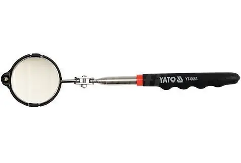 YATO YT-0663 / Inspekční zrcátko s lampou / 265 - 920 mm