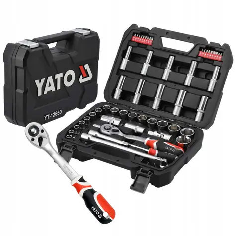 YATO YT-12660 / Sada násadových klíčů / 60ks