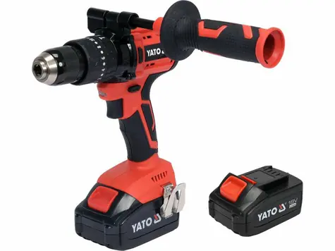 YATO YT-82791 / Aku příklepová vrtačka / 2100 RPM / 75 Nm / 18V / 2x 3Ah