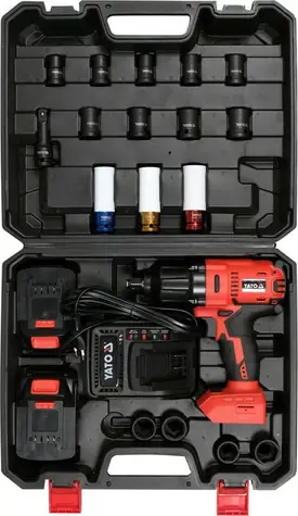 YATO YT-82807 / Aku Rázový utahovák / 2600 RPM / 700 Nm / 18V / 2x 3Ah