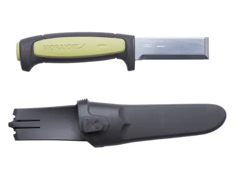Morakniv Pro Chisel (C) černo-zelená / řezbářské dláto / uhlíková ocel / délka čepele 7.5 cm / tloušťka čepele 3.1 mm 