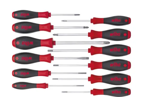 Wiha 41002 Sada šroubováků SoftFinish 12 ks / Phillips / Ploché / Pozidriv / TORX