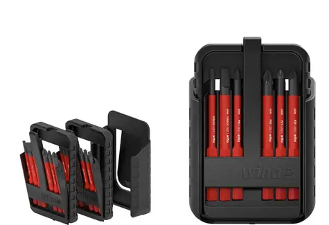 Wiha 43162 Sada nástavců slimBit electric 12 ks / Plochý / Phillips / Pozidriv / TORX / PlusMinus|Pozidriv