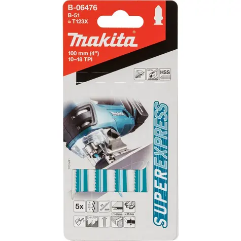 Makita B-06476 - pilový list B-51 na kov 5 ks