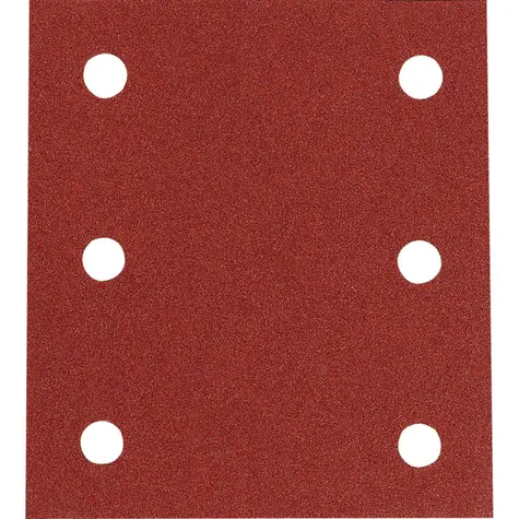 Makita P-33124 / Brusný papír na dřevo & kov & kámen / suchý zip / Zrnitost 120 / Rozměry 114x102 mm / děrovaný / 10 ks