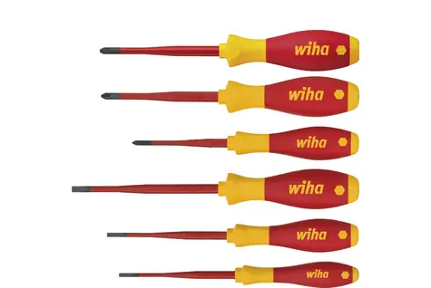 Wiha 38362 Sada šroubováků SoftFinish electric slimFix 6 ks / Ploché / Phillips / PlusMinus|Pozidriv