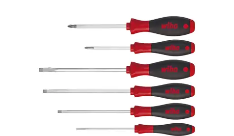 Wiha 07152 Sada šroubováků SoftFinish 6 ks / Ploché / Phillips