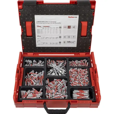 fischer 558626 DuoLine L-Boxx sada hmoždinek 102 ks