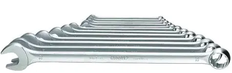 GEDORE 6095950 / Sada extra dlouhých očkoplochých klíčů / 12 ks / 10 - 32 mm
