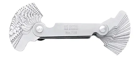 GEDORE 6549730 / Závitová měrka / 52 nožů / rozteč 0.25 - 6 mm / počet listů 8