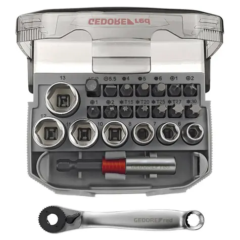 GEDORE 3300026 / Sada ráčny a nástavců / 1/4