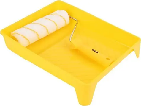 Deli Tools EDL509703 Malířská sada 3 v 1 / váleček / podnos / rukojeť