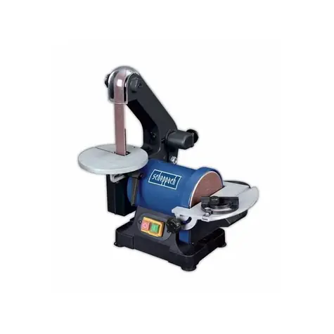 Scheppach BTS 700 / Kombinovaná bruska / pásová a kotoučová / 250W / 13.6m/s / 2850 ot-min / 125mm kotouč / 230V