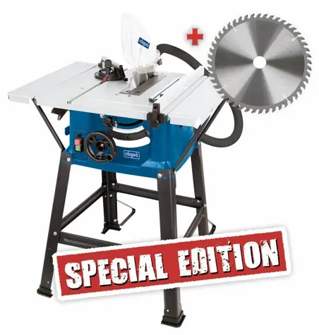 Scheppach HS 81 S Special Edition / Stolová pila / 1500W / 5000 ot-min / 210mm kotouč / 230V