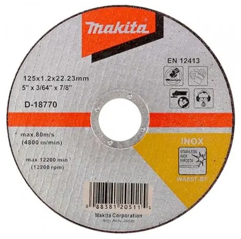Makita D-18770 Řezný kotouč na nerez 125x1.2x22.23mm