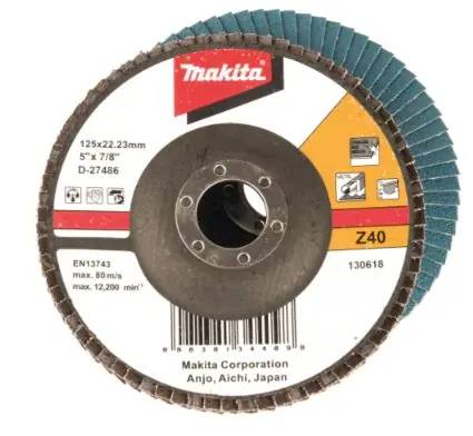 Makita D-27486 / brusný lamelový kotouč na kov 125 mm K40