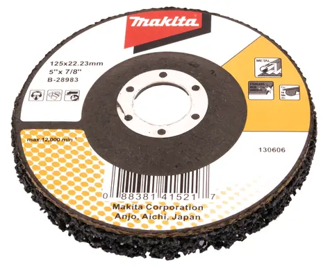 Makita B-28983 / vybrušovací kotouč na jemné broušení kovu / 125x22.23mm