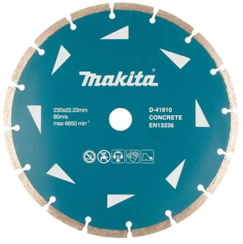 Makita D-41610 Diamantový segmentový kotouč 230mm 22.23 mm