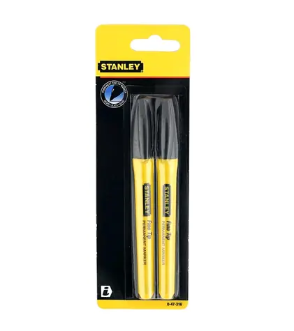 Stanley 0-47-316 / Pernamentní popisovač / černý / 2ks