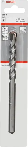 BOSCH 2608597667 CYL-3 / Vrták do betonu / Rozměry 12 x 90/150 mm / 1 ks