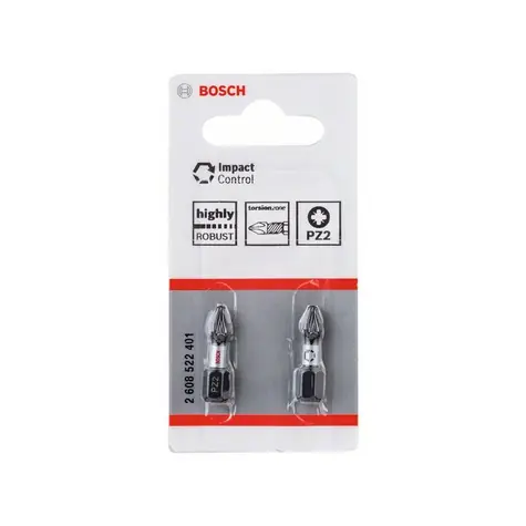 BOSCH 2608522401 / Sada šroubovacích bitů Impact Control (2 ks) / PZ2 25 mm