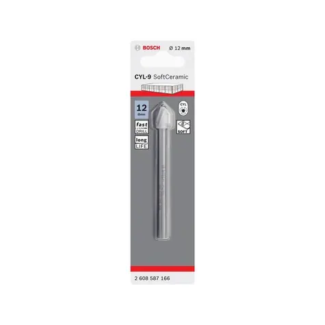 BOSCH 2608587166 / Vrták na dlaždice CYL-9 / Rozměry 12 x 90 mm