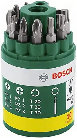 BOSCH 2607019452 / Sada bitů 10 ks