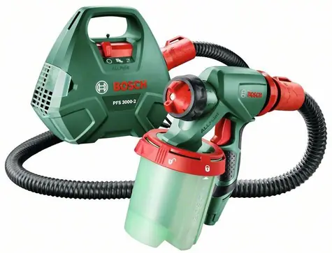 BOSCH PFS 3000-2 BO / stříkací pistole / 650W / 300 ml-min / 1000 ml nádržka / 2m hadice
