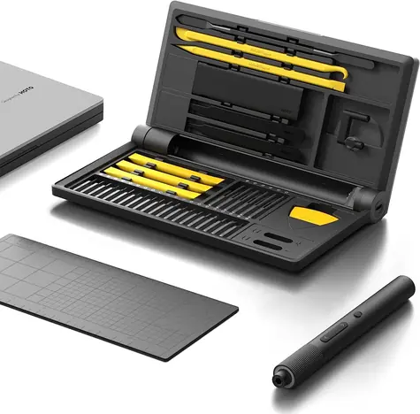 HOTO Precision Screwdriver Kit Pro černá / 45 nástavců / USB-C