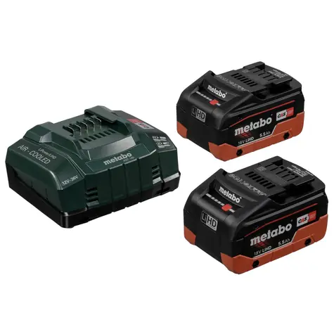 Metabo Basic-Set 2x 5.5Ah / Akumulátory s nabíječkou / 18V / 5.5 Ah / LiHD