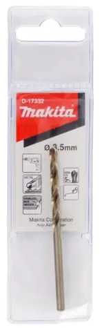 Makita D-17332 / Vrták do kovu HSS-CO / 3.5 x 39/70 mm