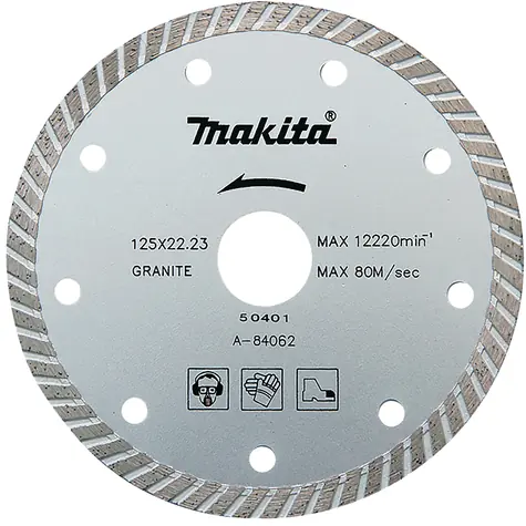 Makita A-84062 / Diamantový kotouč / 125 x 7mm / Průměr otvoru: 22.23 mm