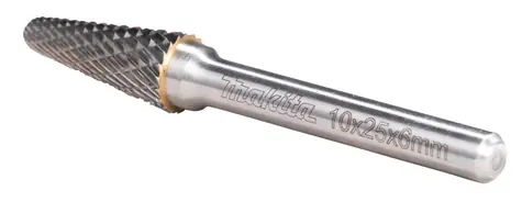 Makita B-52819 HM frézovací kužel s kulatou hlavou na kov / Stopka 6 mm / 10 x 20 mm