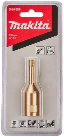 Makita D-61086 Diamantová korunka M14 8mm