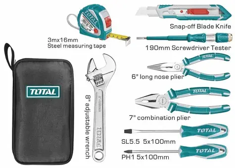 TOTAL-TOOLS Sada nářadí 9ks