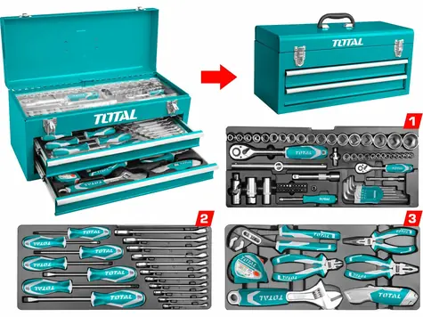 TOTAL-TOOLS Sada nářadí industrial 97ks
