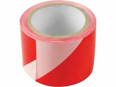 EXTOL-CRAFT Páska výstražná červeno-bílá 75mm x 100m / PE 