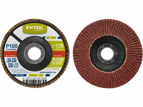 EXTOL-CRAFT Kotouč lamelový šikmý korundový P36 125 mm