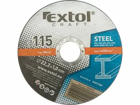 EXTOL-CRAFT Kotouče řezné na kov 125x1.6x22.2 mm 5 ks