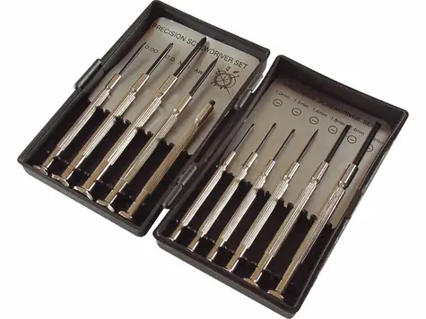 EXTOL-CRAFT Šroubováky hodinářské (- +) sada 11ks / špička 