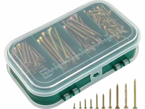 EXTOL-CRAFT Vruty do dřeva 9 rozměrů 310ks / 3.0x12mm až 5.0x60mm