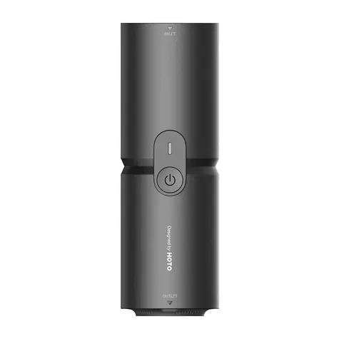 HOTO Přenosný mini kompresor černá / 1900 mAh / 75 dB / 15000 Pa