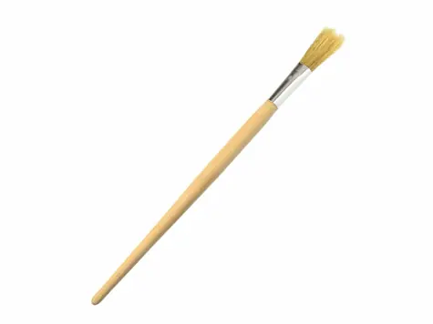 GEKO Štětec kulatý 10 mm / dřevěná rukojeť 