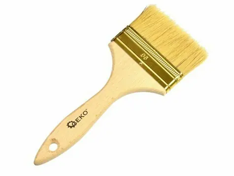 GEKO G66005 Štětec plochý 90 mm / dřevěná rukojeť 