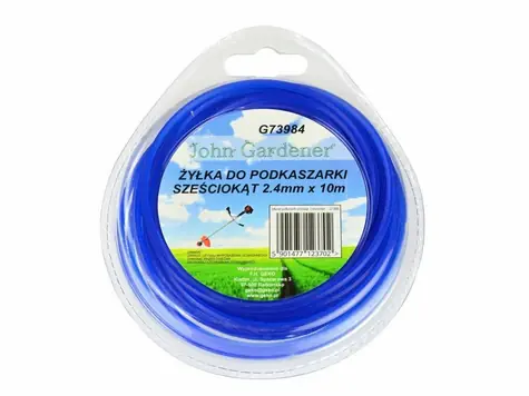 GEKO Struna do sekačky modrá 2.4mm 10m / hvězdicový profil / nylon 