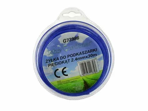 GEKO Struna do sekačky modrá 2.4mm 30m / hvězdicový profil / nylon 