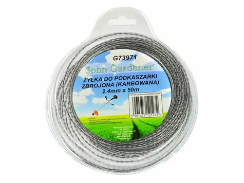 GEKO Struna do sekačky zesílená 2.4mm 50m / zvlněný profil / nylon 