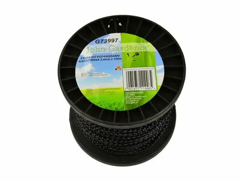 GEKO Struna do sekačky 2.4mm 100m / zvlněný profil / nylon